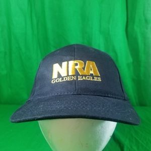 Black NRA USA Golden Eagles Hat